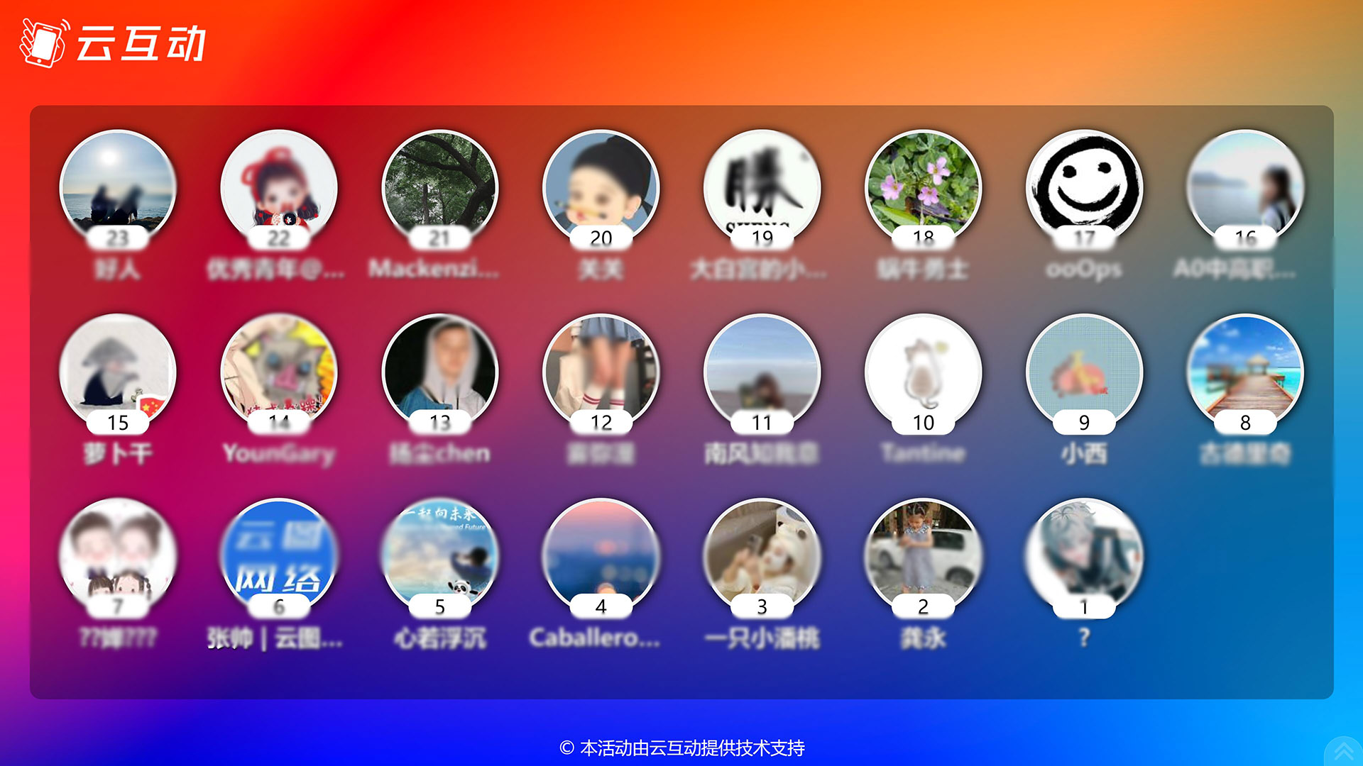 如何使用云互動(dòng)系統(tǒng)的現(xiàn)場大屏微信掃碼簽到功能？